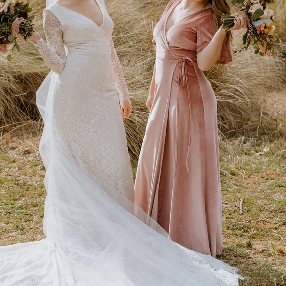 Baltic Born Velvet Wrap Dress - Picture 4 of 4